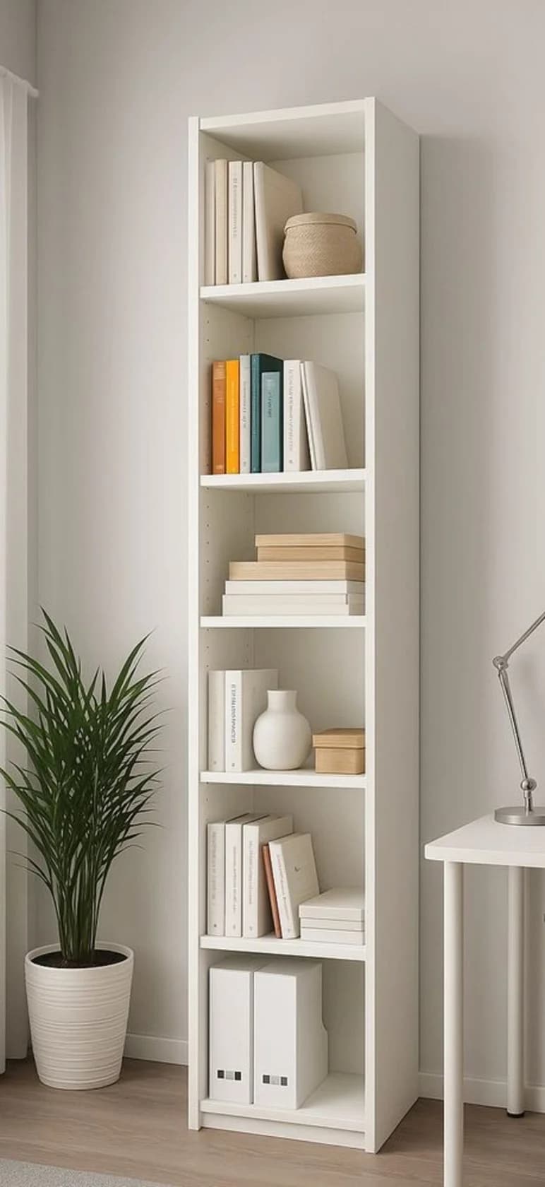 Stellaj MB3, laminat, 210x50x36 sm, ağ