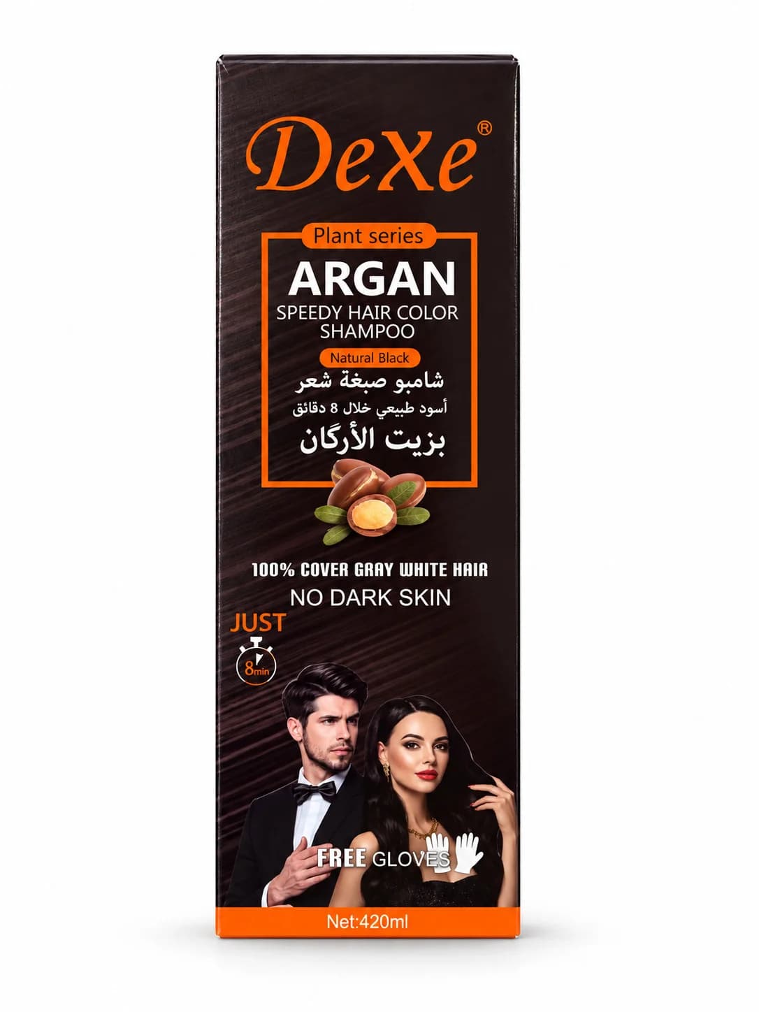 Ton dəyişdirən şampun Dexe Argan Black 420 ml