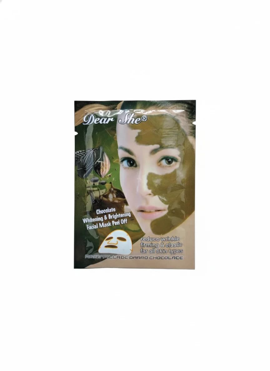Üz üçün maska Dear She Chocolate Whitening & Brightening, 1 əd