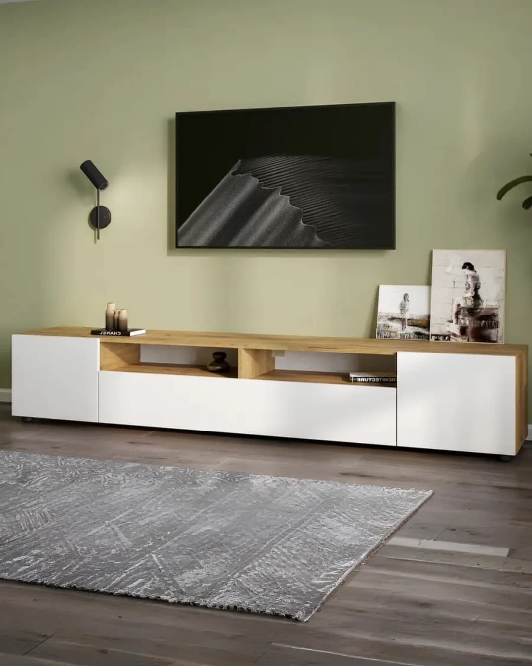 Tv üçün tumba SO0016, 200x36 sm — изображение 5