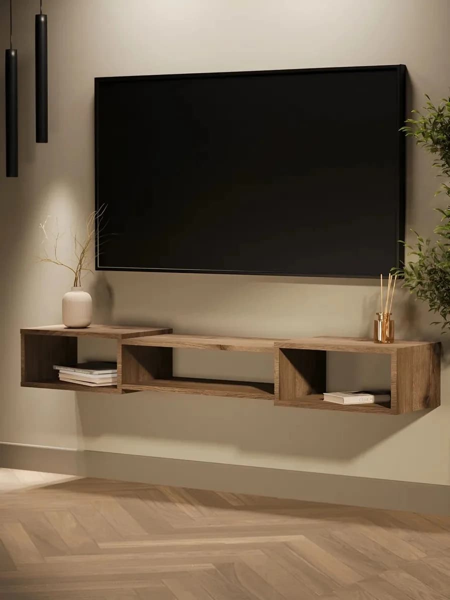 TV üçün tumba Yagmur, laminat, qəhvəyi, 150.1x20.1x30.1 sm — изображение 3