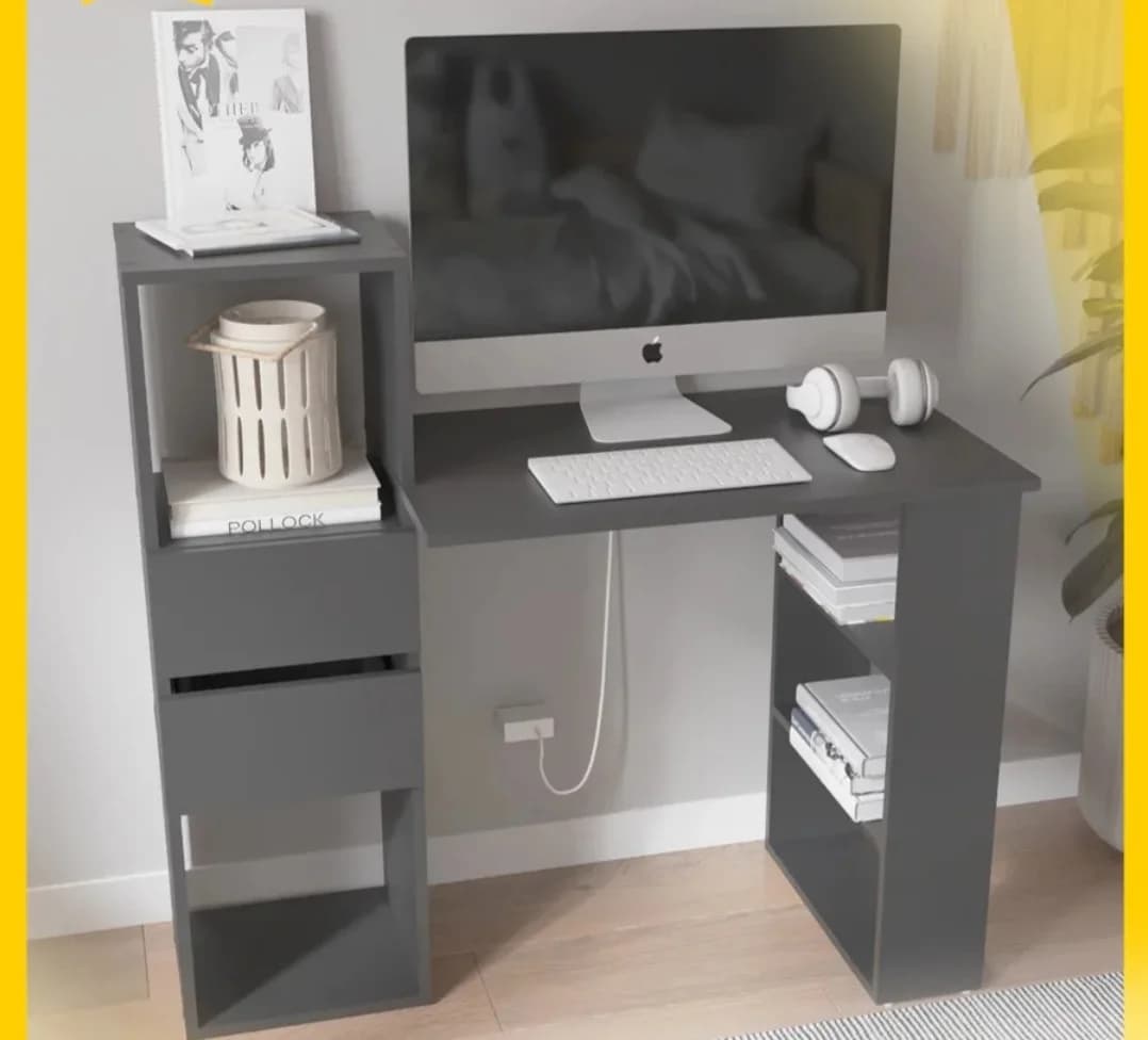 Kompüter masası s034, laminat, antrasit