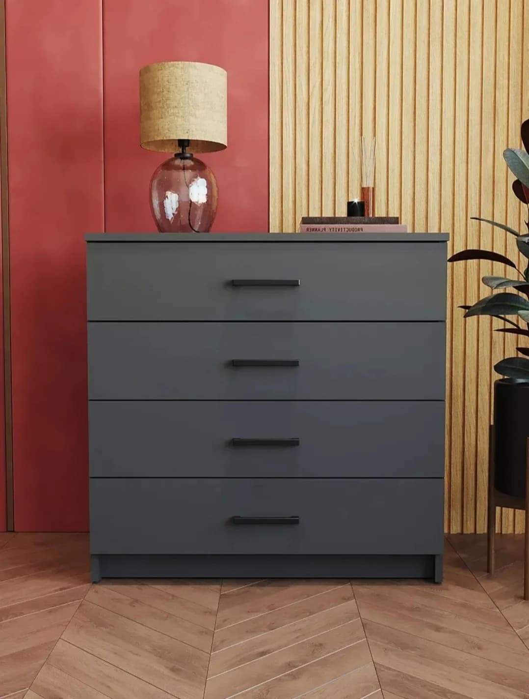Komod SO034, antrasit, laminat, 73х33 sm
