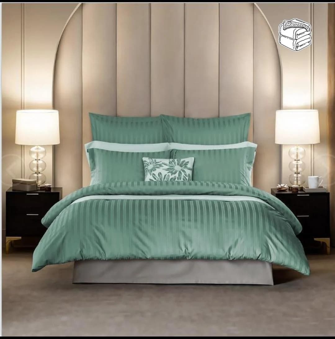 Örtük və yastıq üzü dəsti model-1.5, yorğan üzü 200x230 sm, mələfə 230x250 sm, yastıq üzü 50x70 sm, cüt nəfərlik, sətin - Yataq dəsti cüt nəfərlik model-1.5