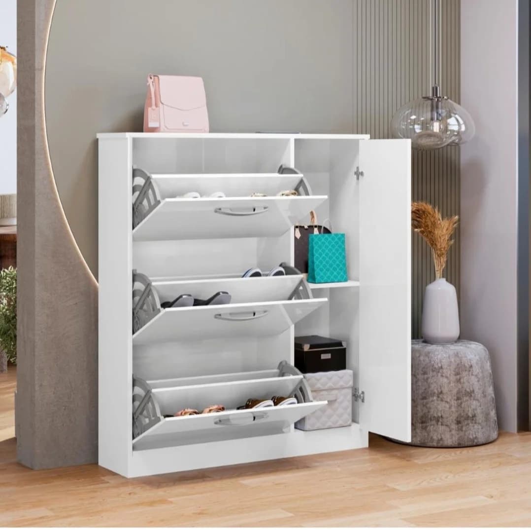 Ayaqqabı üçün Tumba SO0029, laminat, 90x70 sm, ağ — изображение 3