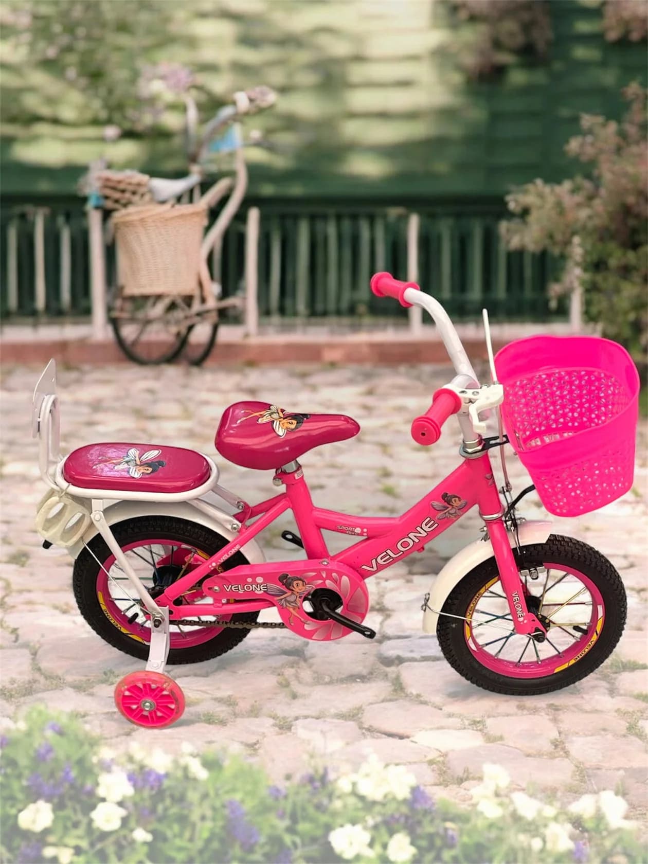 Uşaq velosipedi Velocruz 97, 12", çəhrayı