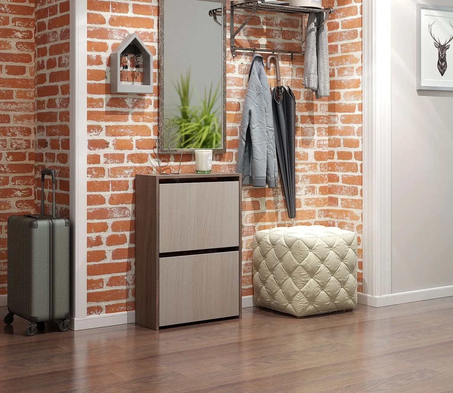Ayaqqabı üçün tumba No brand 77 sm 52 sm 4 əd Laminat