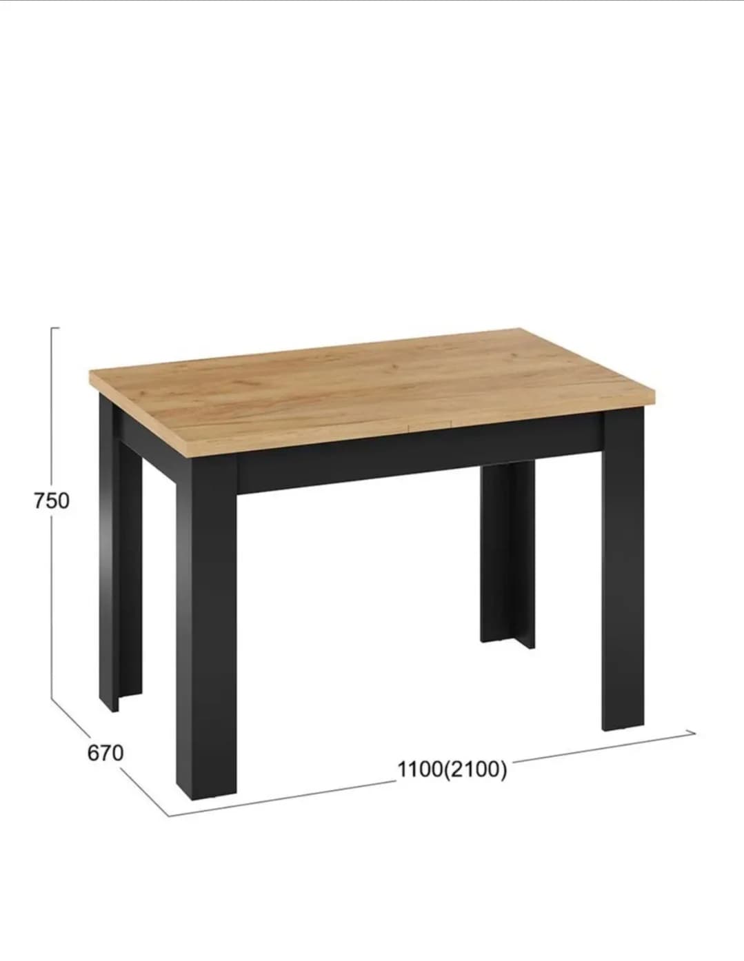 Masa-transformer SO 003, laminat, 67х110/210 sm — изображение 5