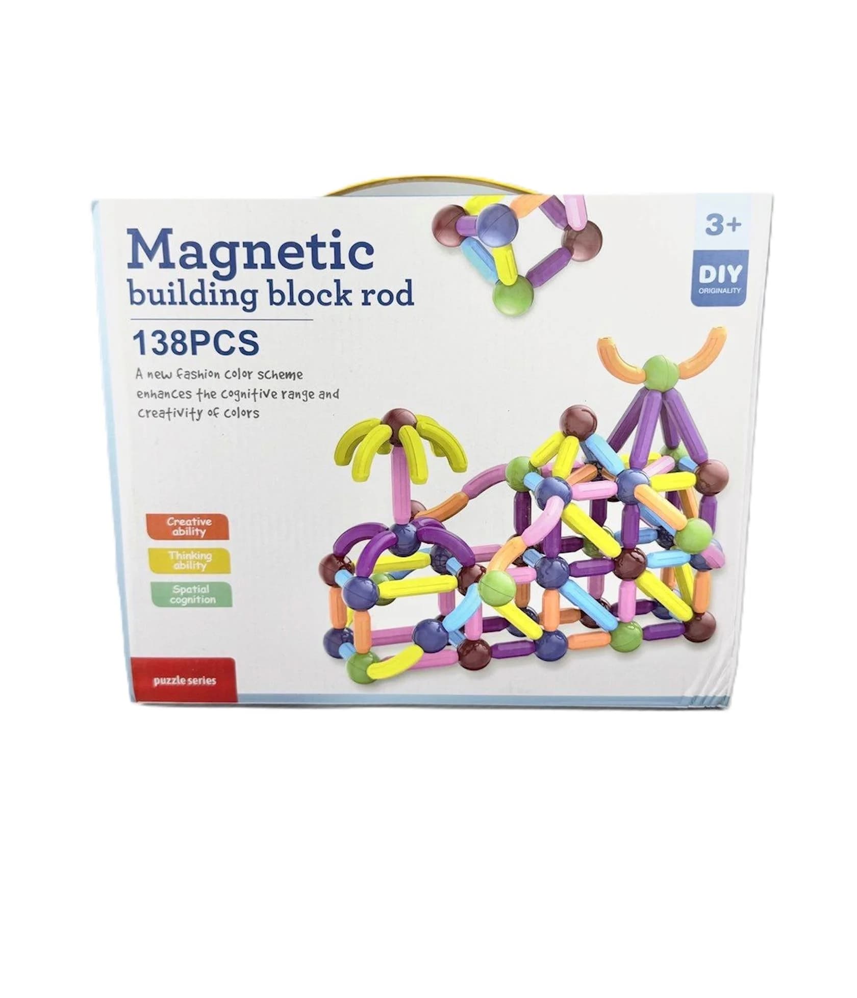 Maqnit konstruktor YK-012, 138 hissə, 3+ yaş