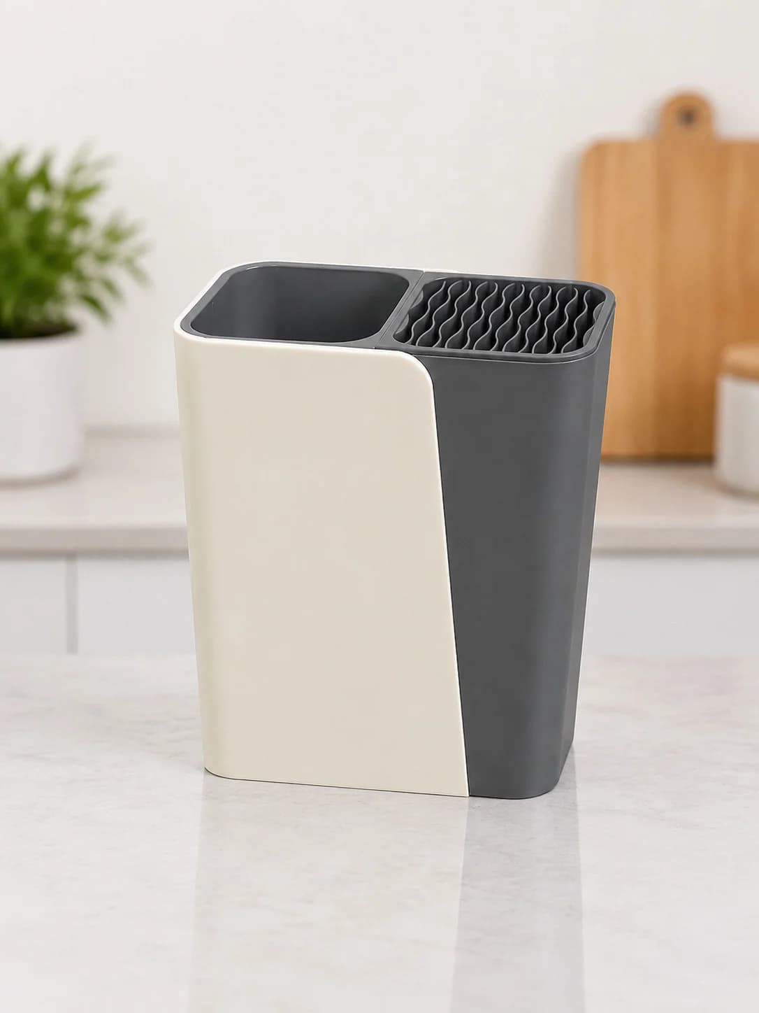 Mətbəx ləvazimatları üçün altlıq, plastik, bej/tünd boz