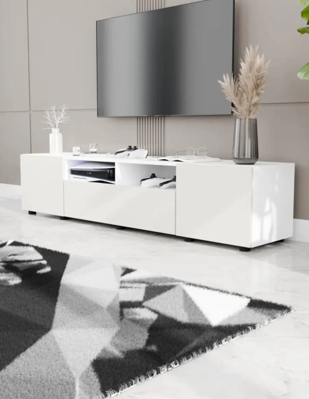 TV üçün tumba SO110, laminat, 36.3x180x37.8 sm — image 2