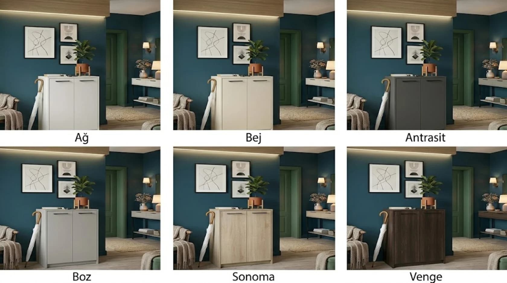Tumba MB 37, laminat, antrasit, 78x54x32 sm — şəkil 3