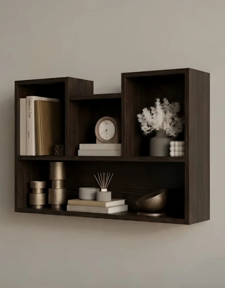 Rəf 37480335, laminat, venge, 90x60x25 sm
