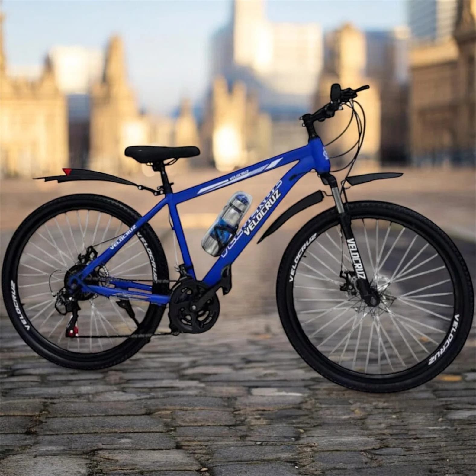 Dağ velosipedi Velocruz MTB, 24", mavi
