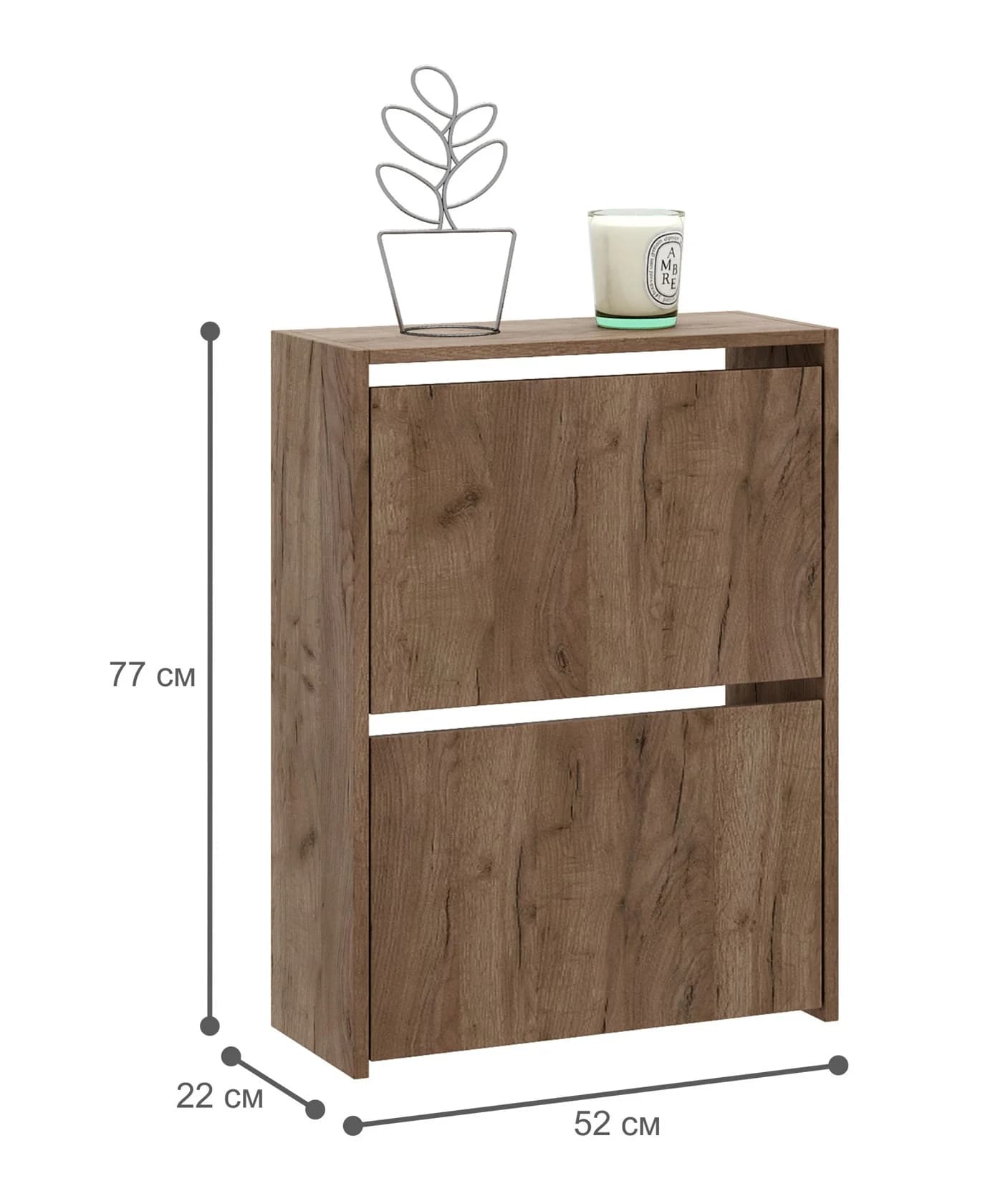 Ayaqqabı tumbası 15459, laminat, qəhvəyi, 52x77 sm — изображение 5
