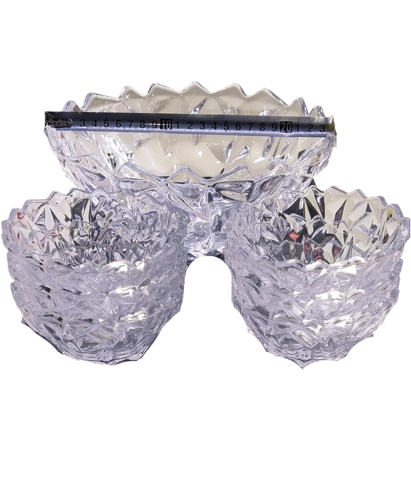 Rozetka dəsti Yujing Glass Ware PC-7041-1, şəffaf