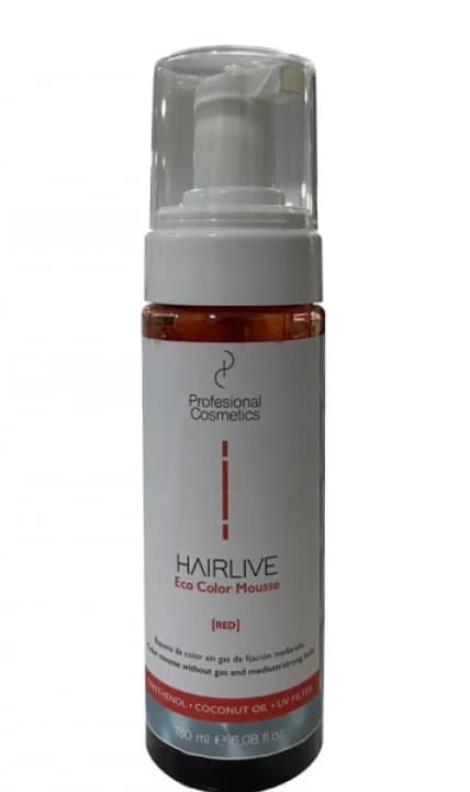 Saç üçün tonlaşdırıcı köpük Professional Cosmetics HAIRLIVE Eco Color Mousse 180 ml