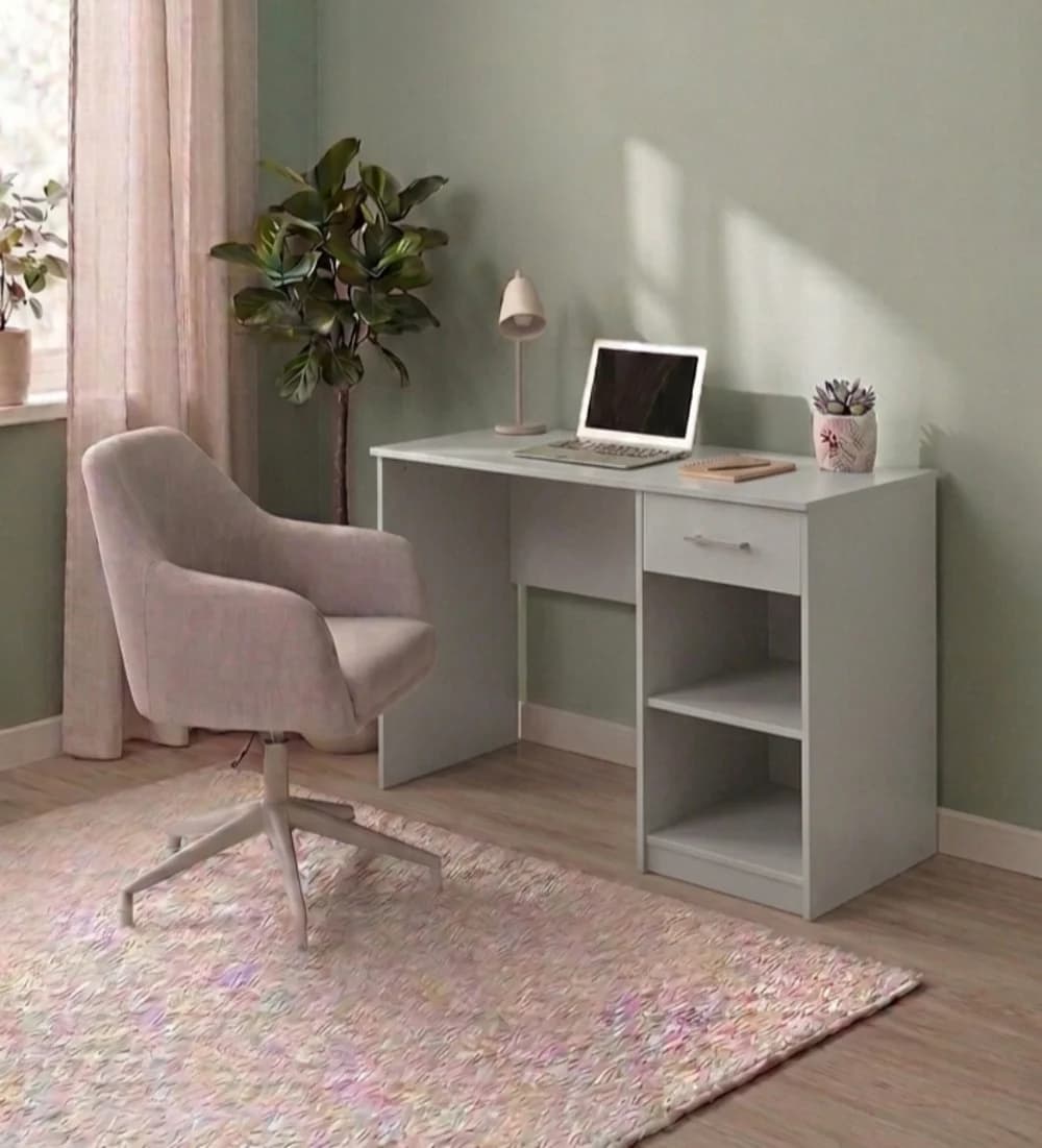Yazı masası MB 6, laminat, boz, 110x75x50 sm