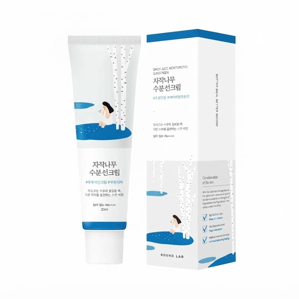 Günəşdən qoruyucu vasitə, Krem, Round Lab Birch, SPF 50+, 50 ml