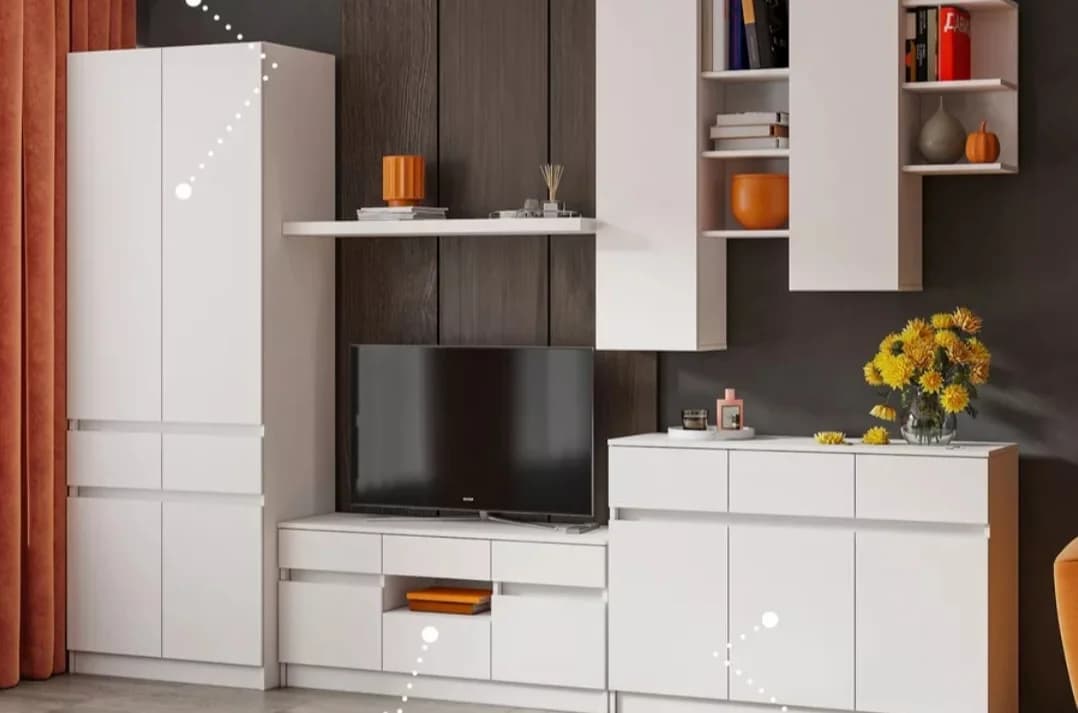 Tv üçün tumba SO001, laminat, 120x54x39 sm — изображение 3