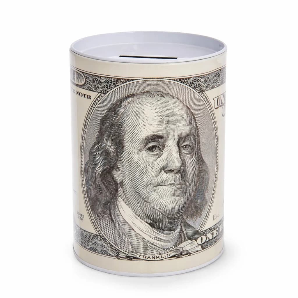 Daxıl 100 dollarlıq, metal, ağ