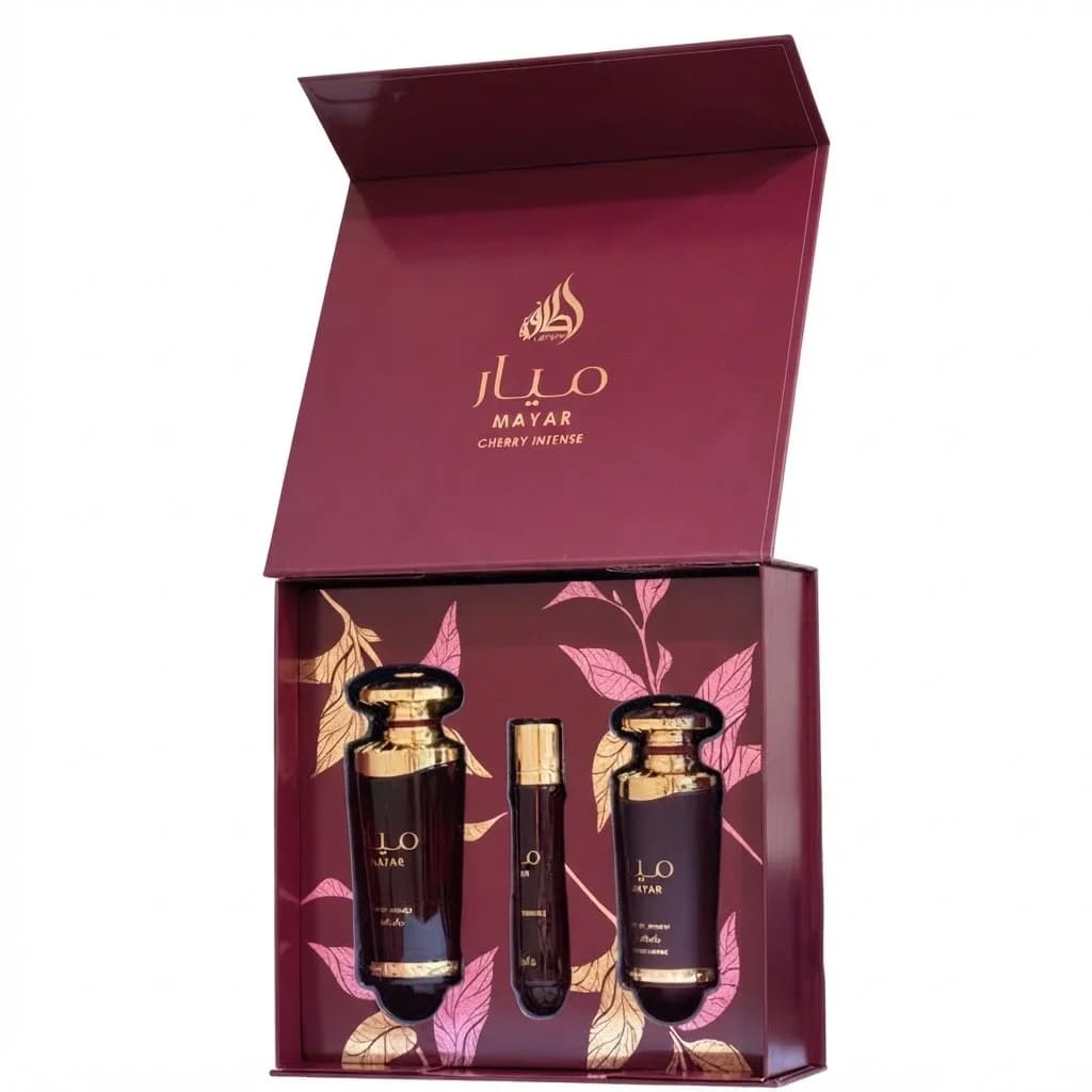 Lattafa Perfumes Mayar Cherry İntense qadınlar üçün ətir dəsti, 100/50/12 ml