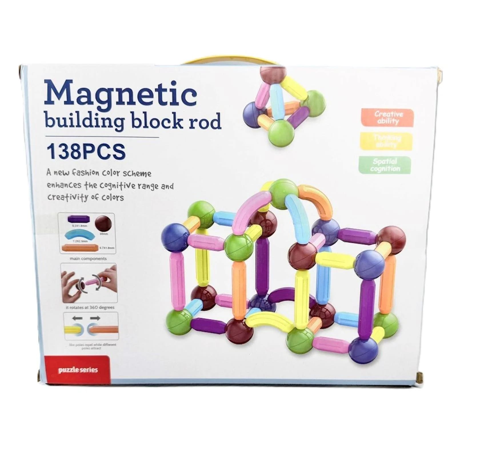 Maqnit konstruktor YK-012, 138 hissə, 3+ yaş — изображение 2
