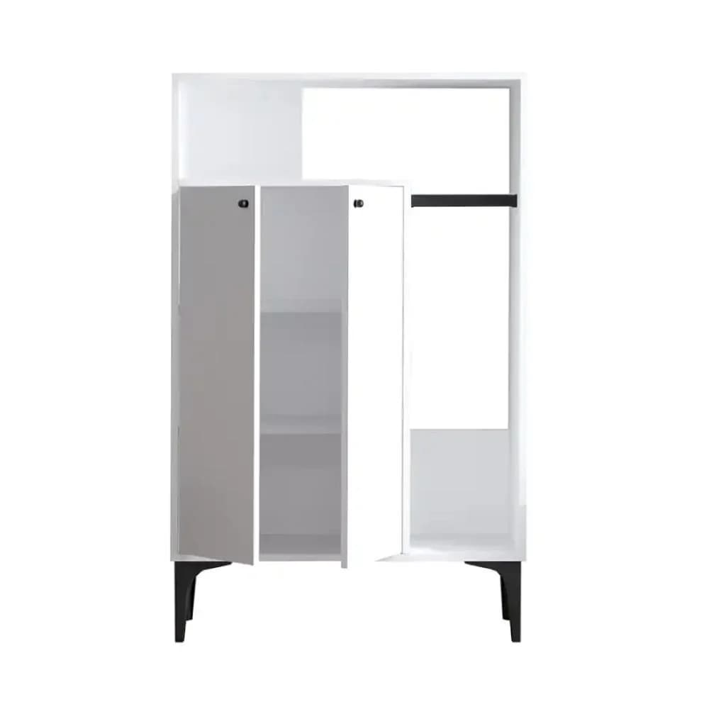 Çoxfunksiyalı dolab SO042, ağ, laminat, 145x9040 sm — image 4