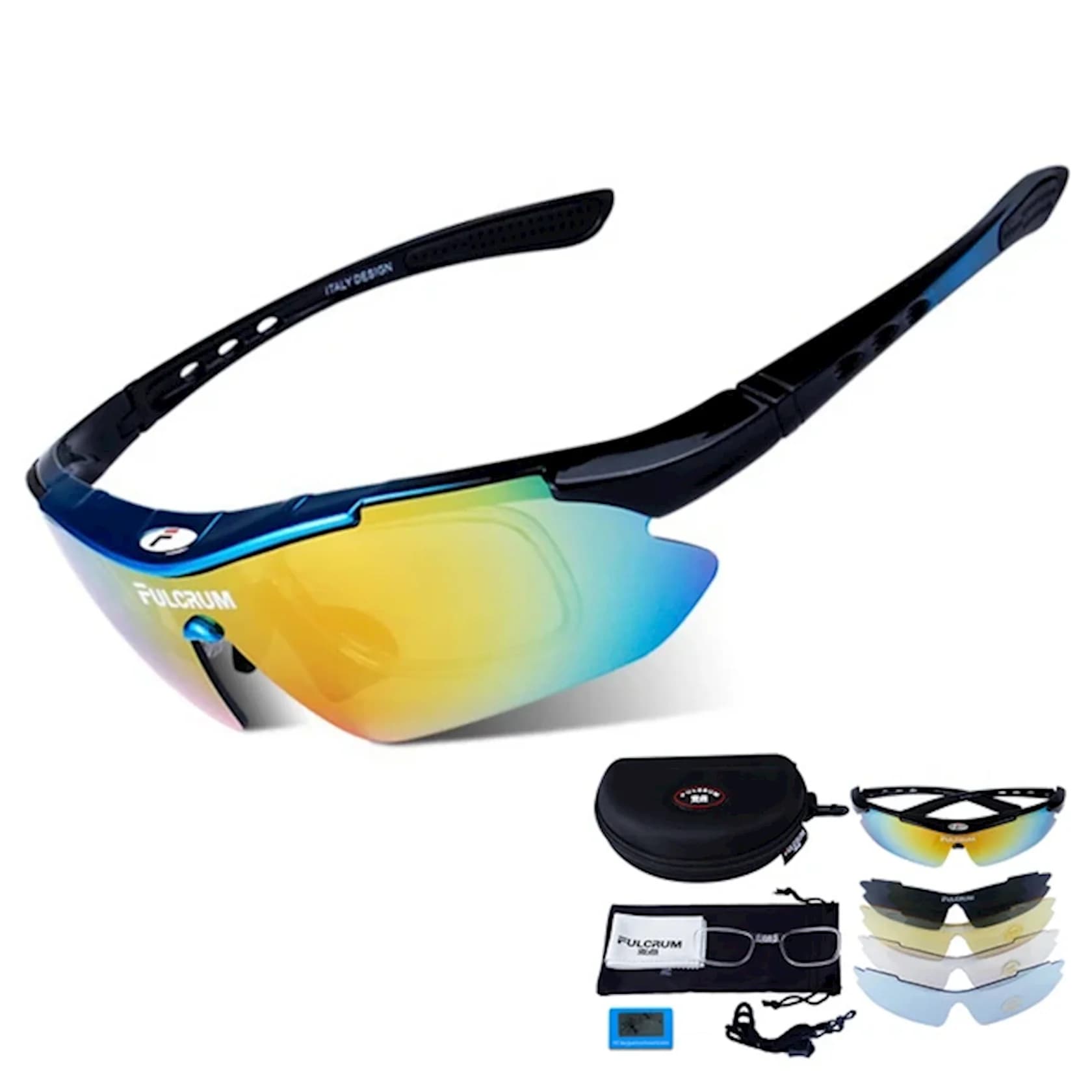 Velosiped eynəyi Free Soldier plastik, qara