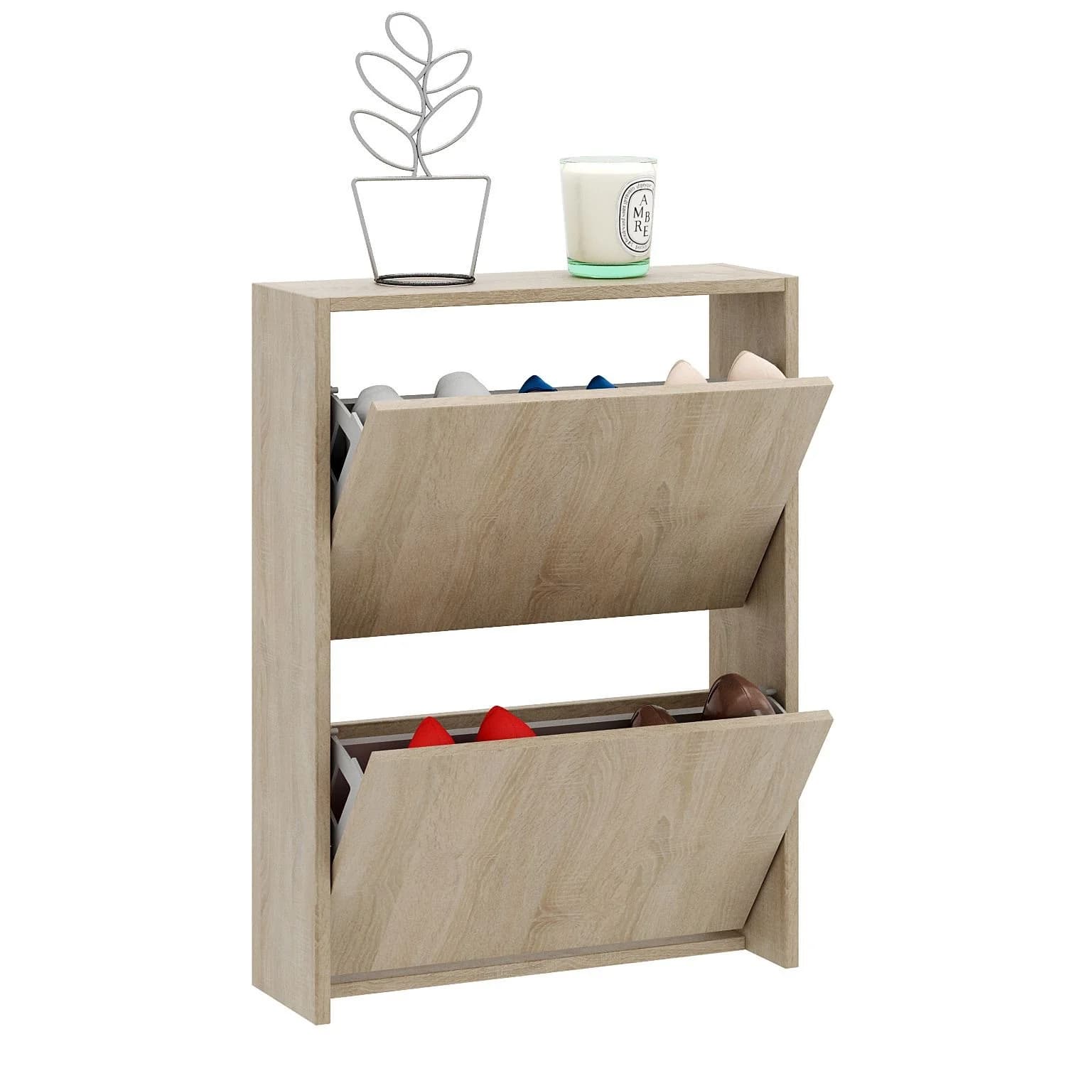 Ayaqqabı tumbası 15459, laminat, açıq qəhvəyi, 52x77 sm