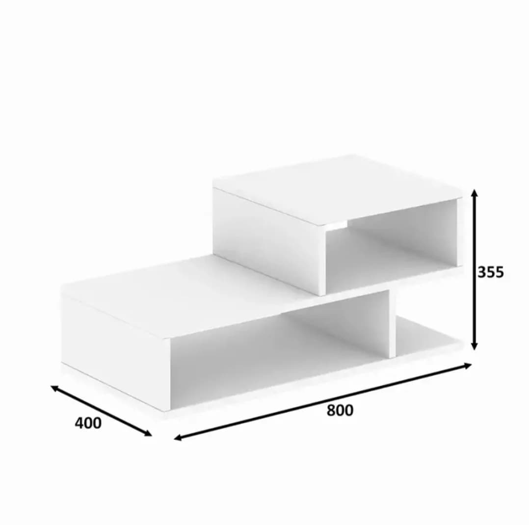 Jurnal masası SO0010, laminat, ağ, 33.6x40x80 sm — изображение 3
