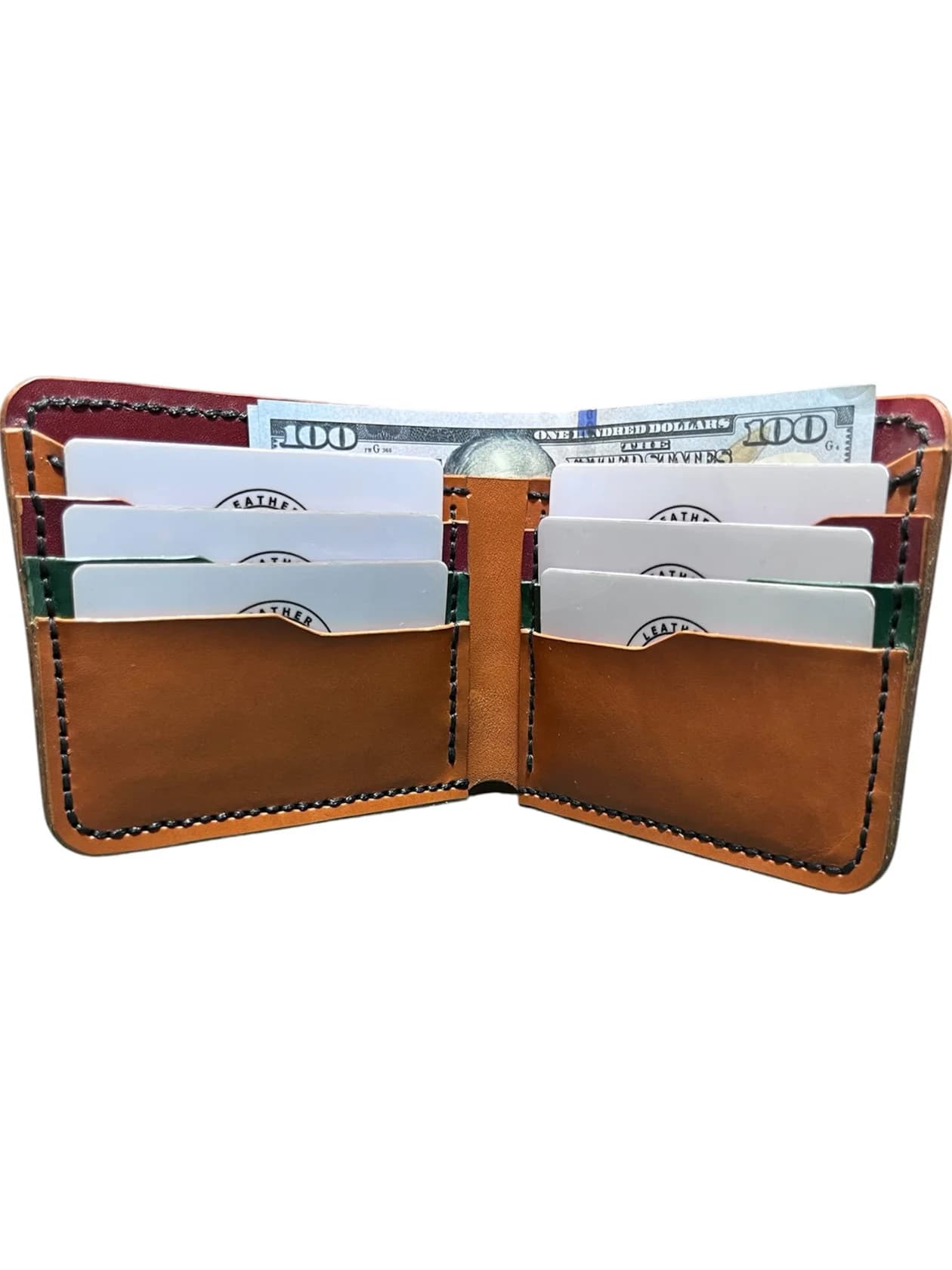 Pulqabı kişilər üçün 2285850, dəri, narıncı — şəkil 3