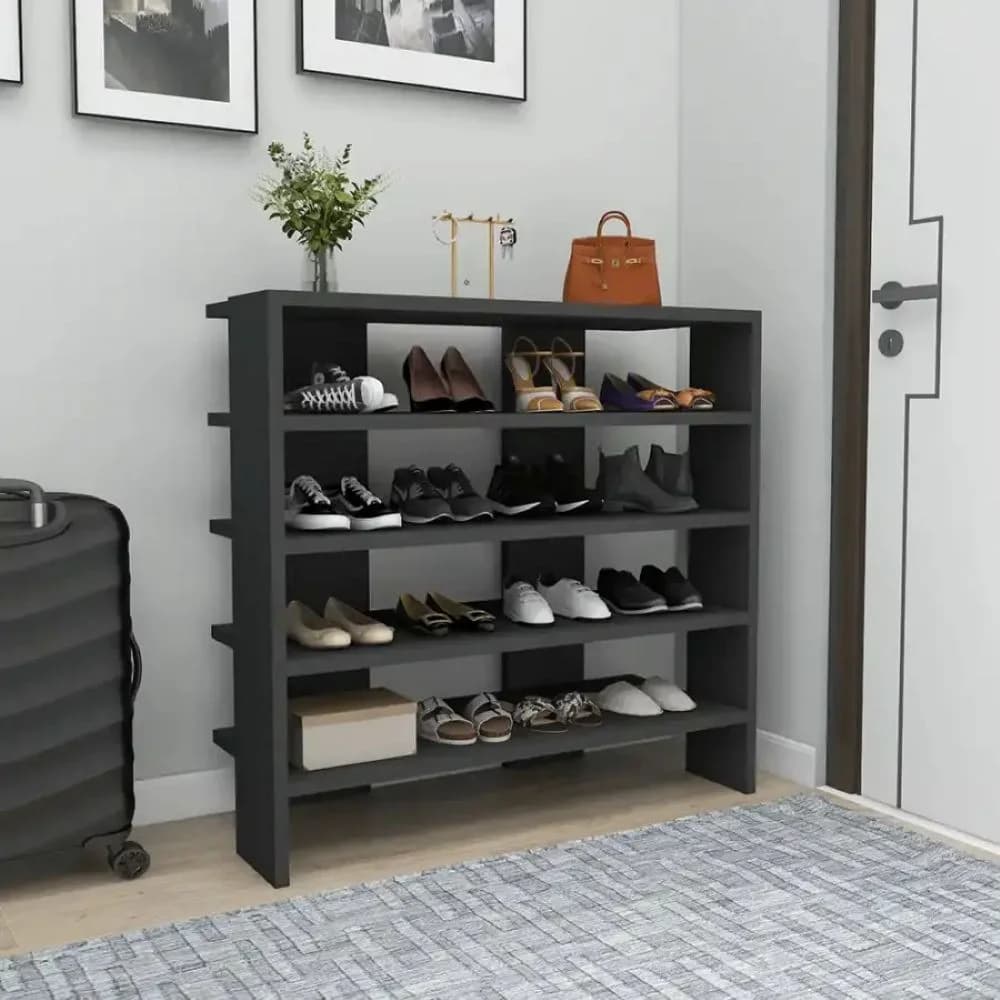 Ayaqqabı üçün dolab SO032, laminat, 72x75.6x29.6 sm, antrasit