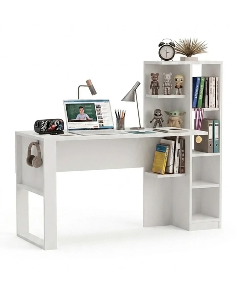 Yazı masası MB 28, Laminat,Ag, 145x121x55 sm