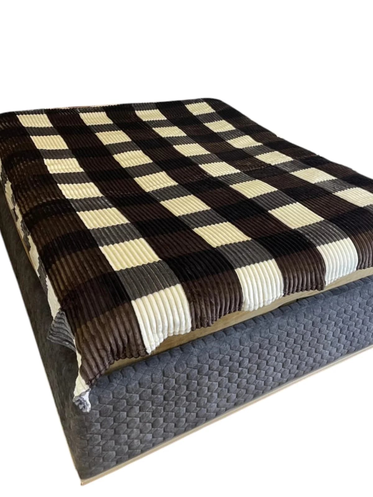 Yataq örtüyü Bamboo model 13.23, yaz-yay-payız fəsilli, kletka (şahmat) dizaynlı, yeni model - GS_1_024
