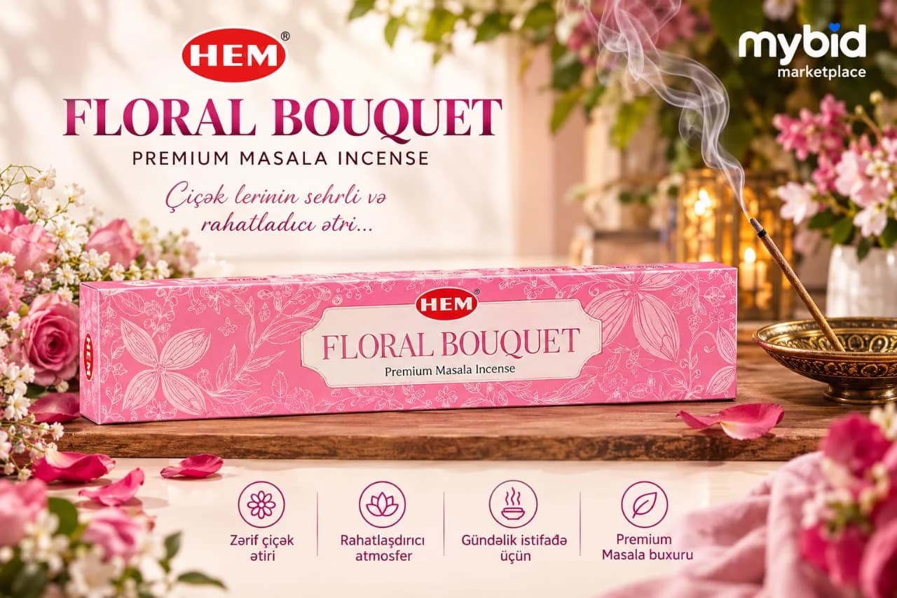 HEM Floral Bouquet Premium Masala Ətirli Buxur