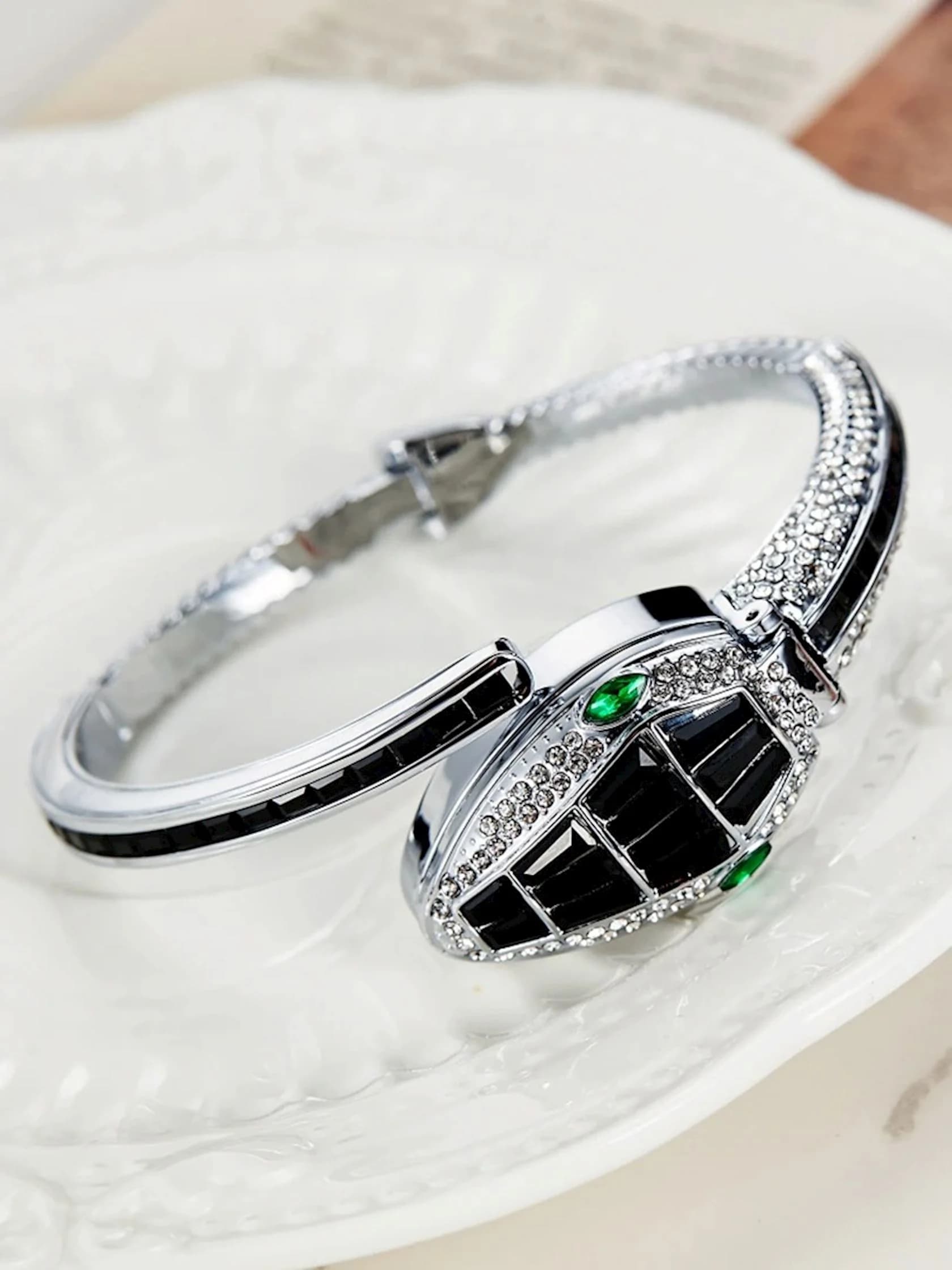 Qadın qol saatı Snake 350 Silver/Black — şəkil 4