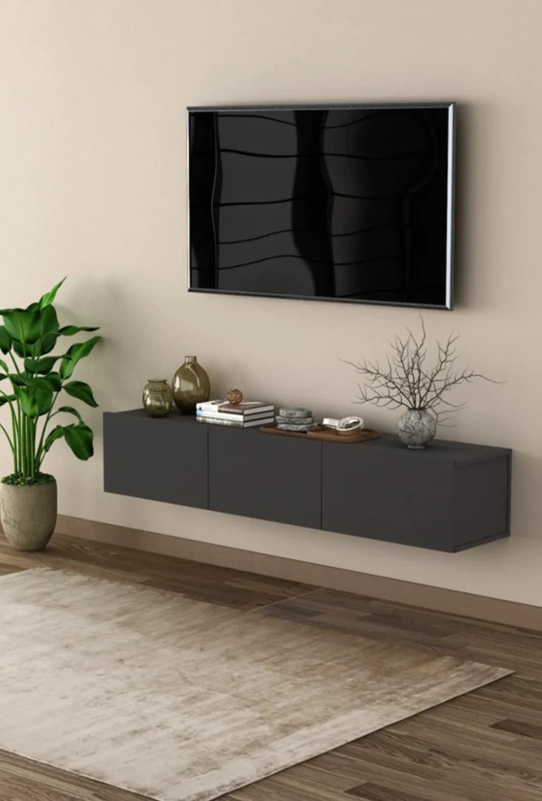 TV üçün tumba SO96, laminat, 30x160x32 sm