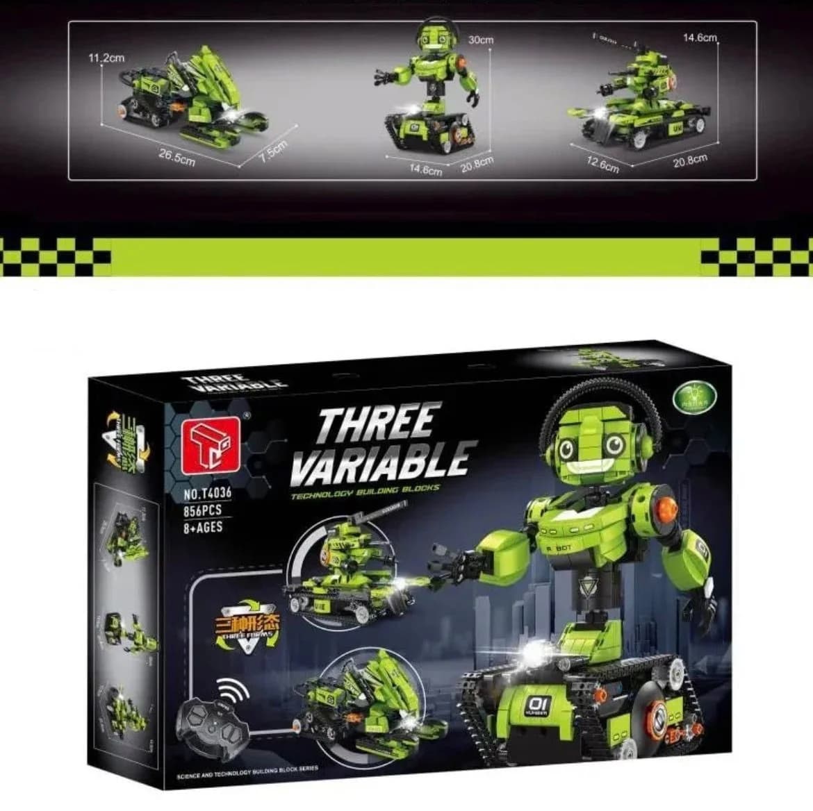 Blok Konstruktor robot-transformer T4036, 856 əd., 6+ — şəkil 2