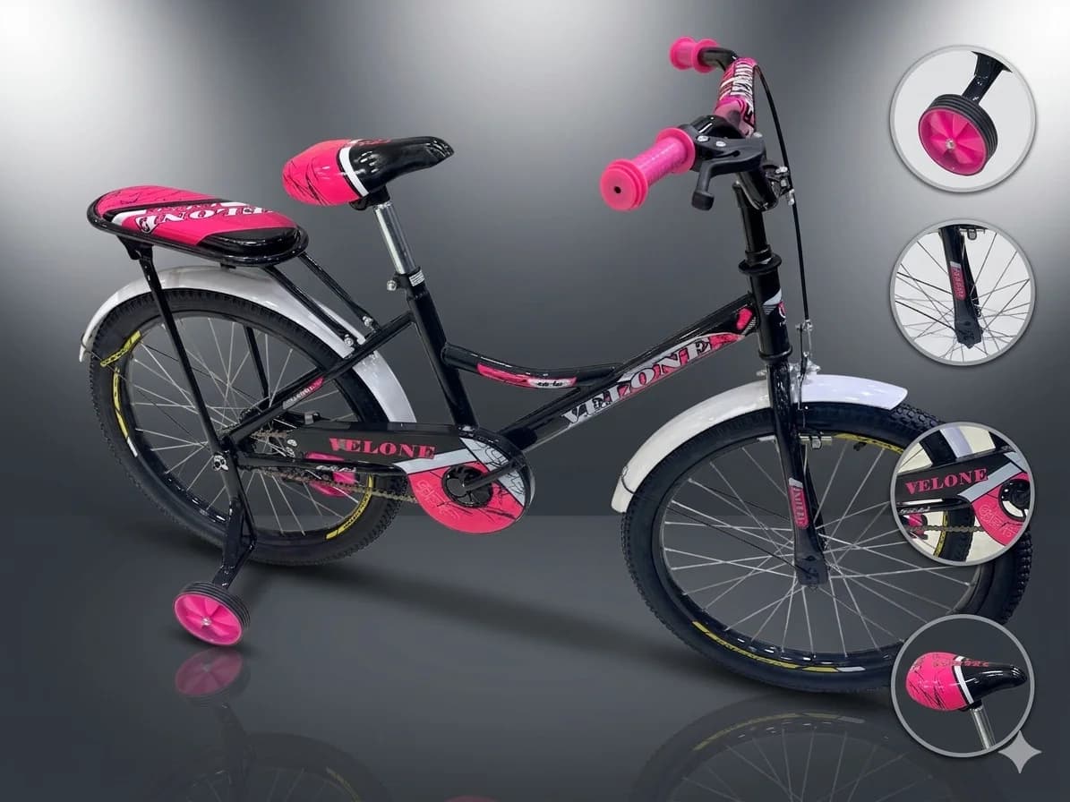 Uşaq velosipedi Velone 20", çəhrayı