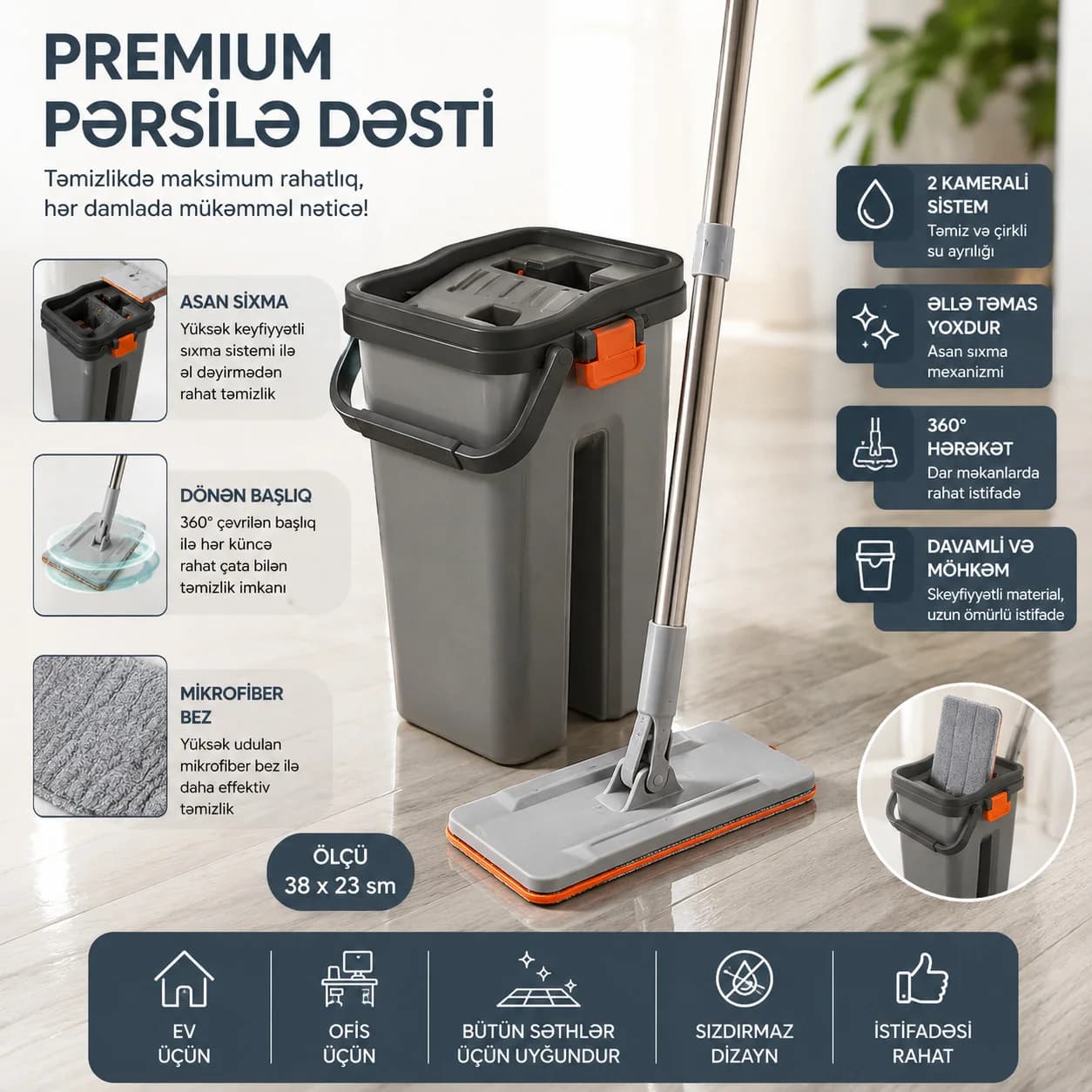 Təmizlik üçün fırça dəst ABS-plastik yığılan