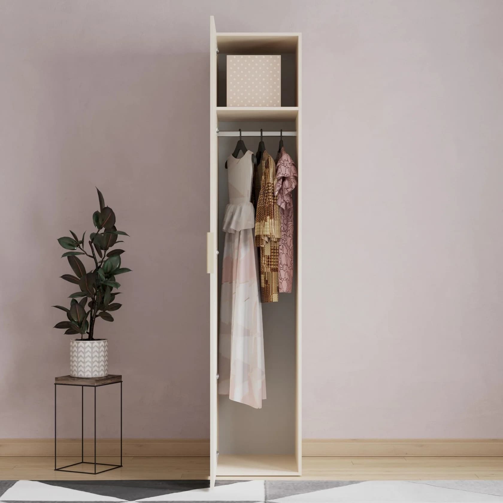 Şkaf-güzgü Yagmur, laminat, bej, 210.1x57.5x45.1 sm — image 3