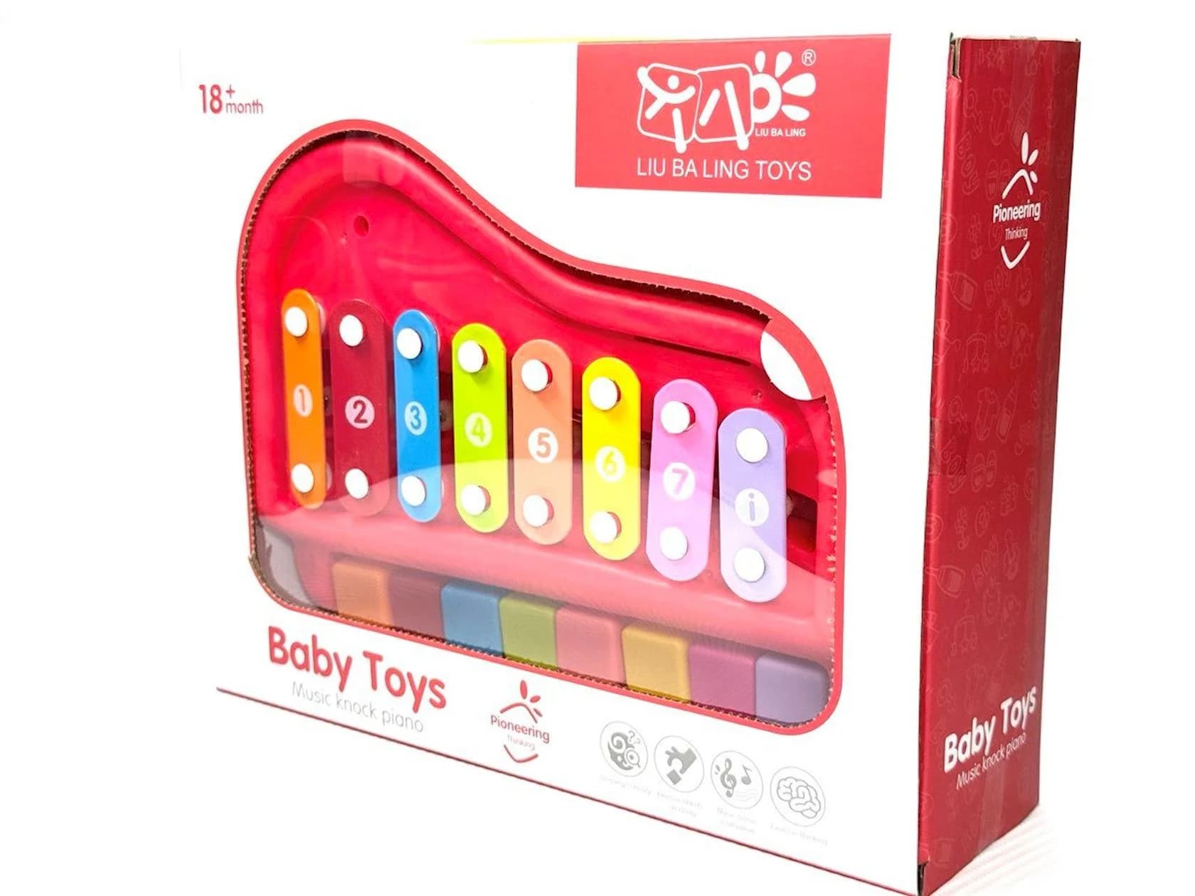 Musiqili oyuncaq Baby Toys S210-1, plastik, 18+ ay — şəkil 3