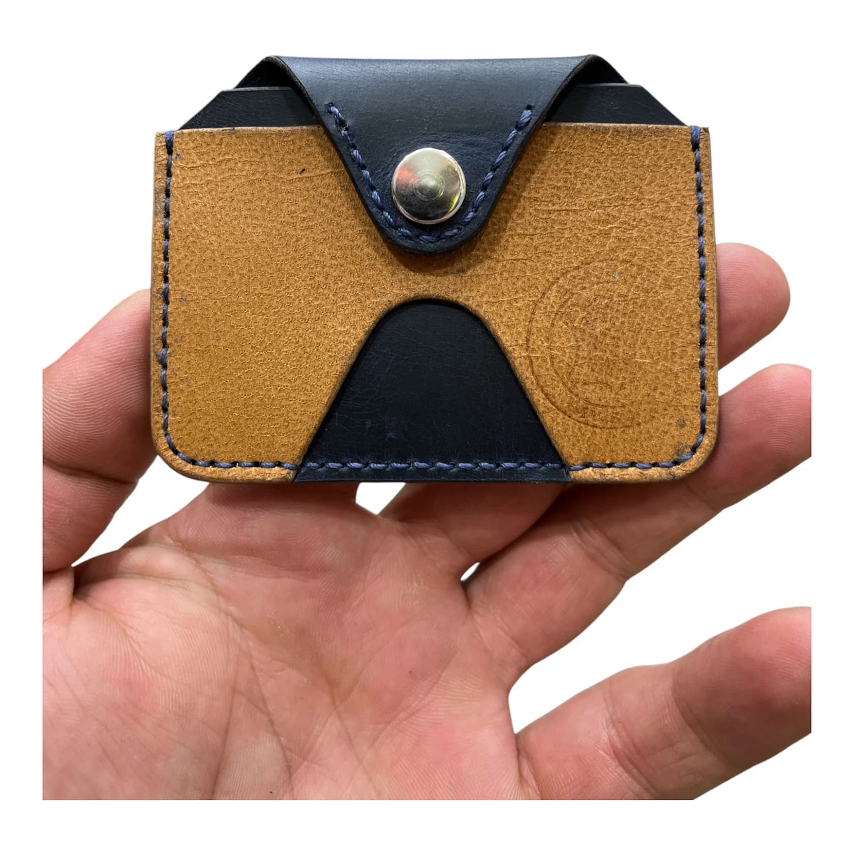 Vizit kart qabı, təbii dəri, 7.5x10 sm — şəkil 4