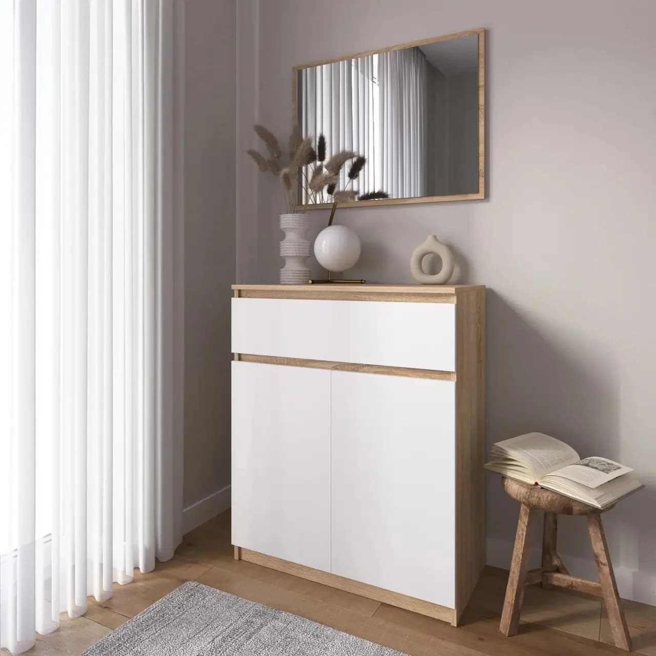 Komod Yagmur Sanoma 88, laminat, 120x80x40 sm