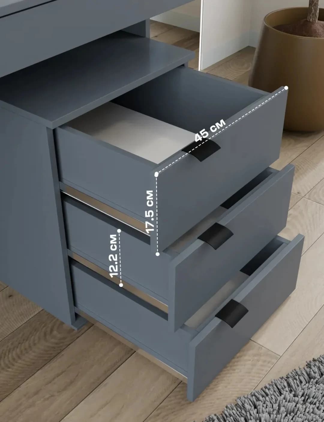 Kompüter masası SO 023, laminat, antrasit — изображение 4