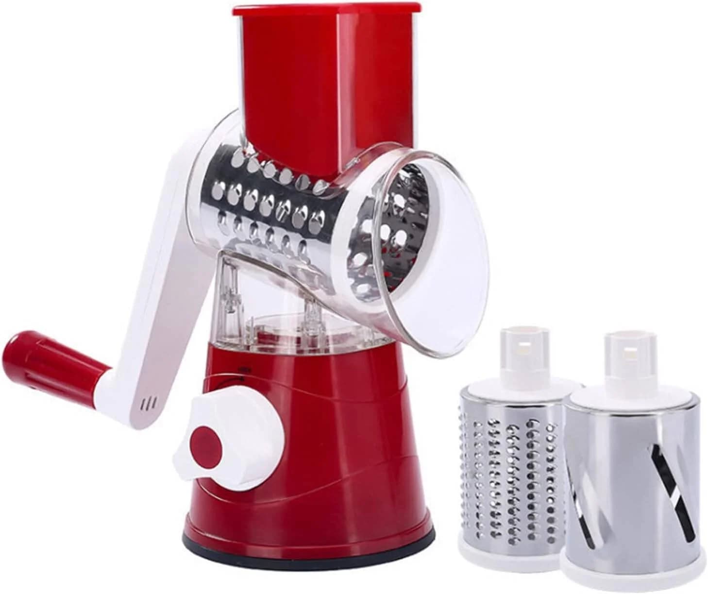 Tərəvəz doğrayıcı GS-02, plastik/paslanmayan polad, qırmızı