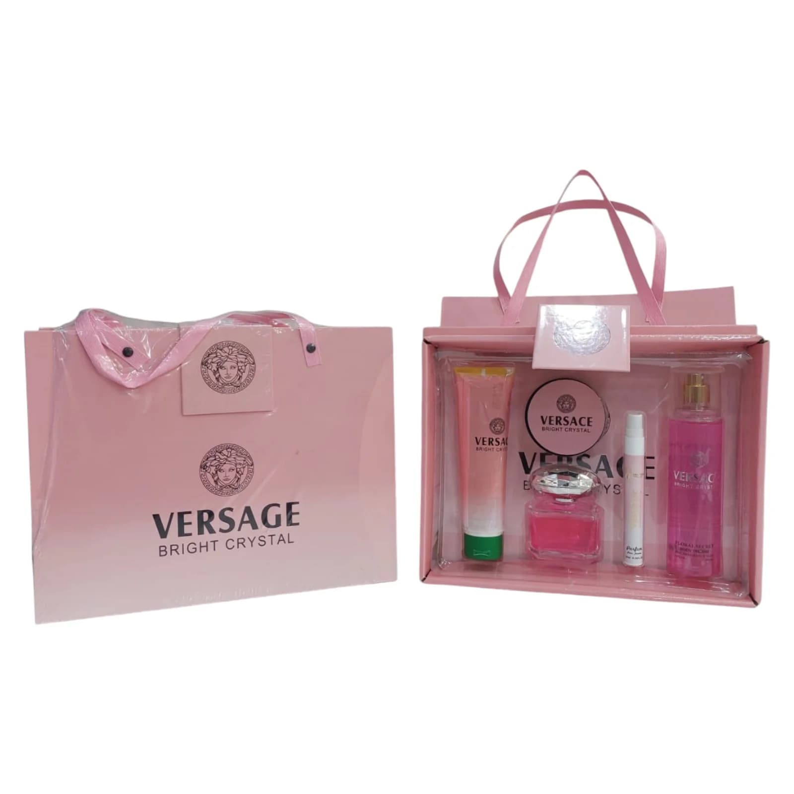 Ətir dəstləri Versage Bright Crystal maqnit qabaqlı dəst (krem, parfüm, cib parfüm, bədən spreyi, pudra daxildir) - Gstore 31