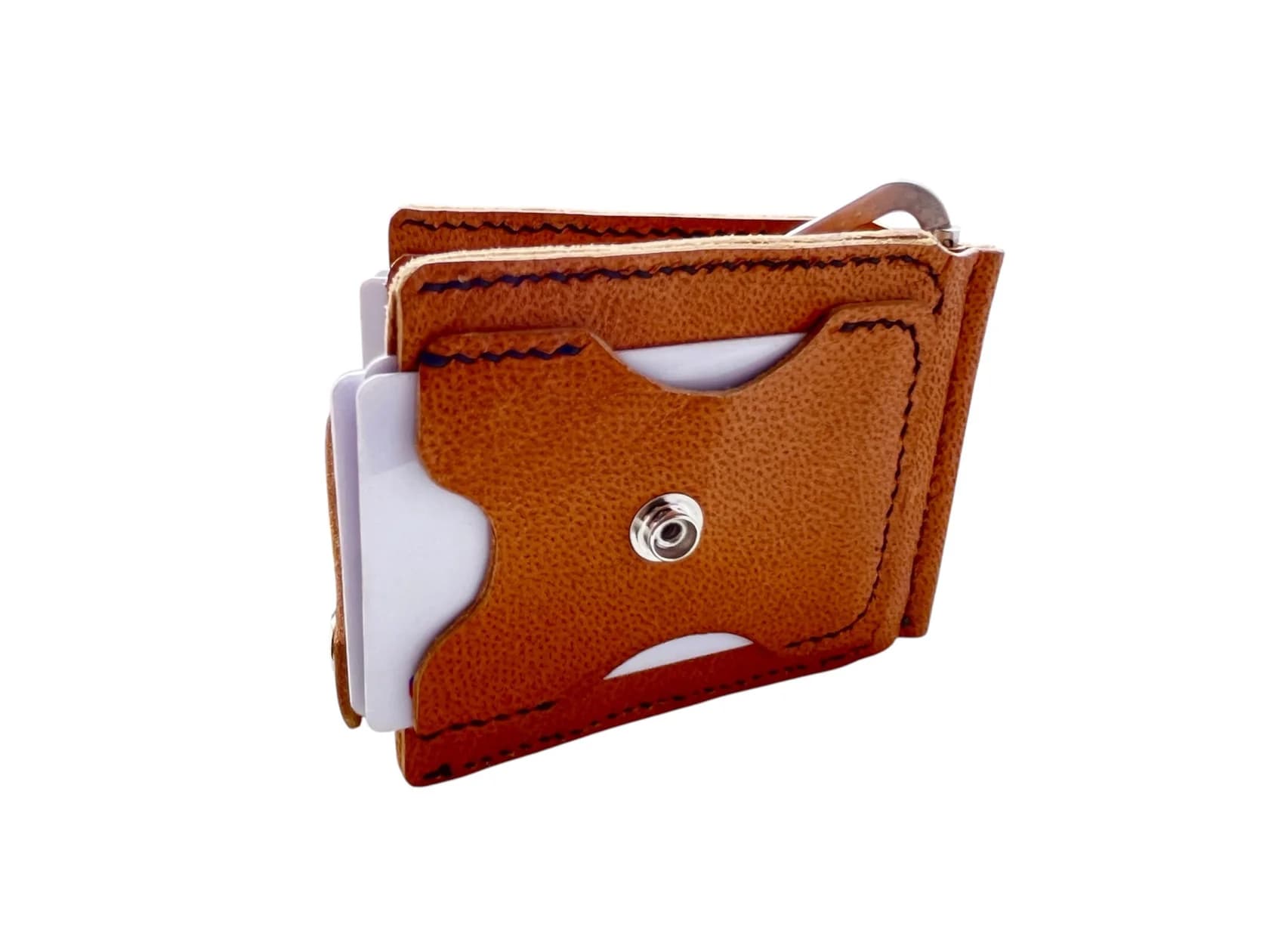 Kredit kart qabı 14007071, dəri, 7.5x10 sm, qəhvəyi — şəkil 3