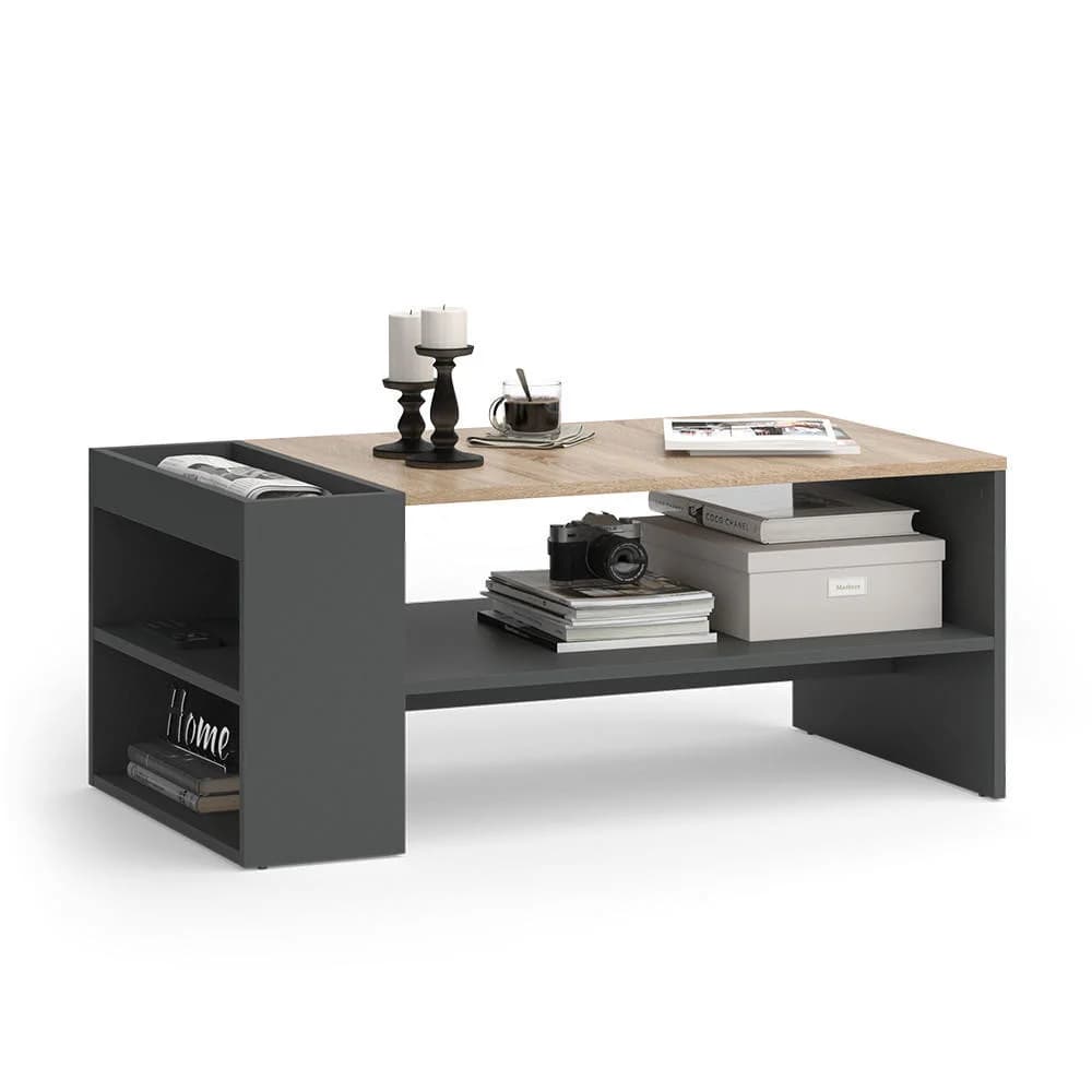 Jurnal masası MB 2, laminat, antrasit/sonoma, 80x45x45 sm